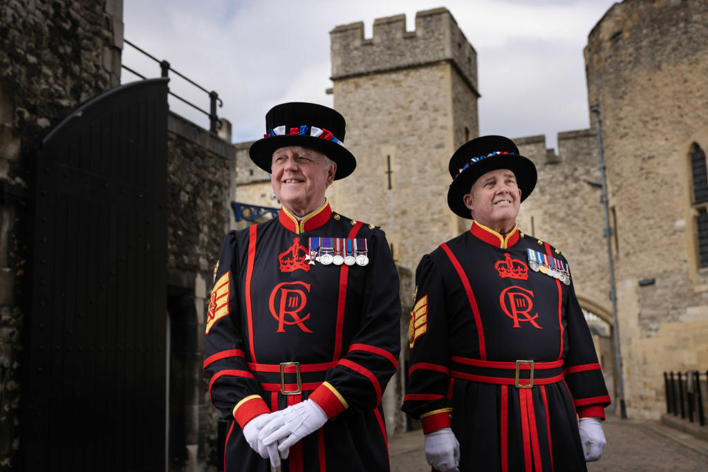 the-tower-of-london’s-beefeaters-have-had-a-beefy-glow-up-with-new-uniforms-for-the-coronation