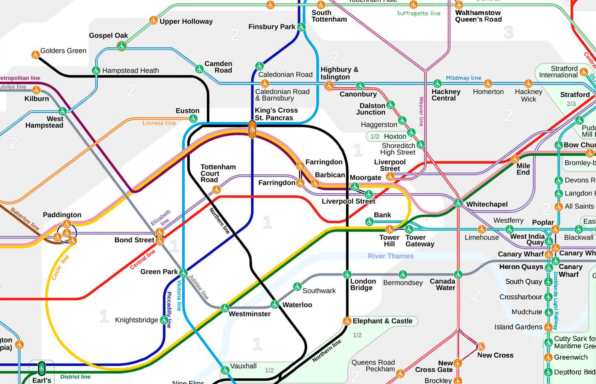 A Brand new London Tube Map Makes Travel Easier For Disabled Travellers 