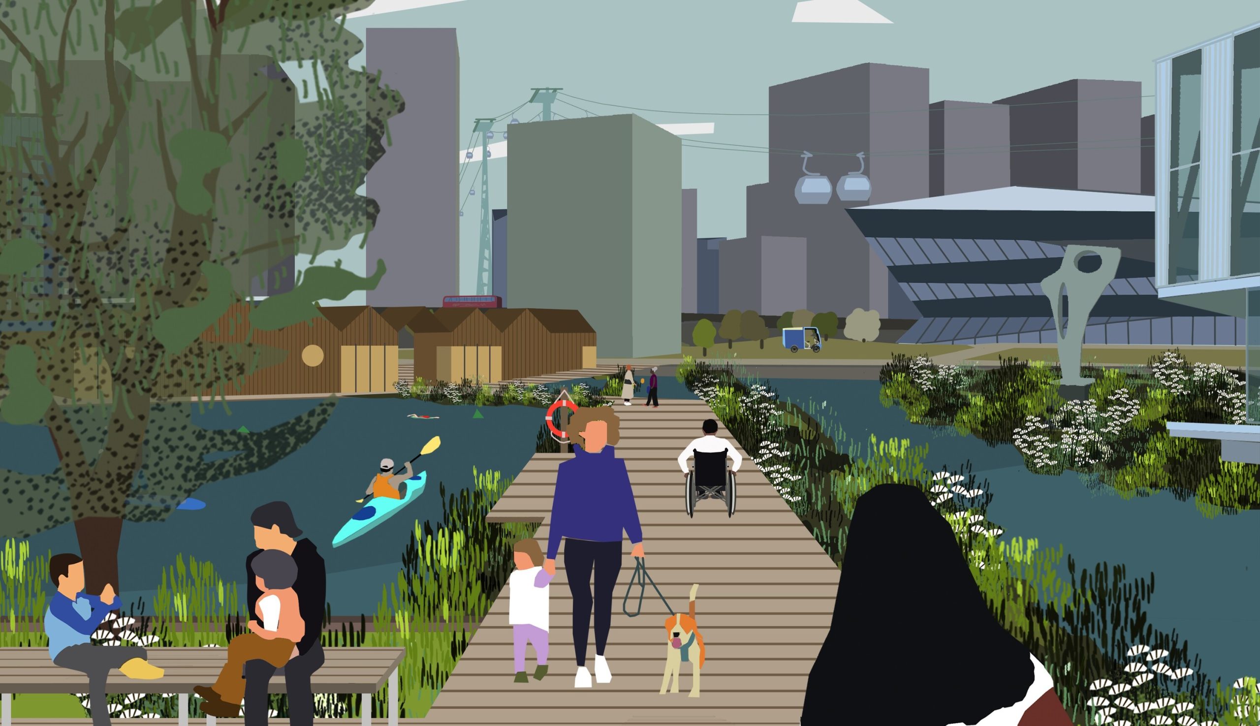 first-look:-london-is-getting-the-city’s-‘first’-floating-park